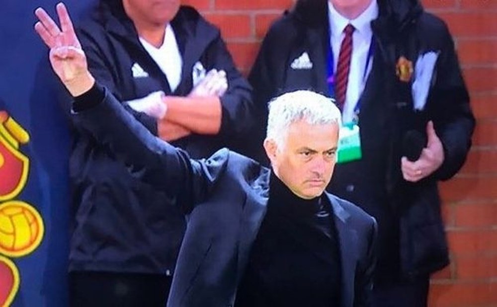 Mourinho referenced his treble-winning season with Inter. Screenshot/BTSport