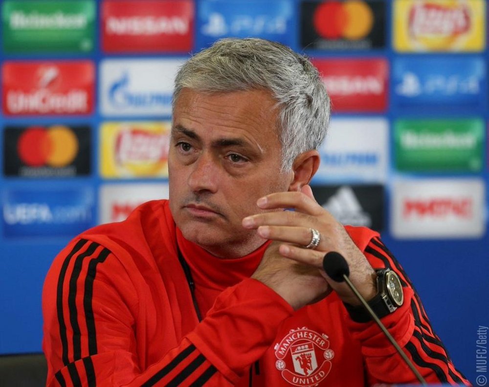 Mourinho has said he wants to manage and international side in the future. Twitter/ManUtd