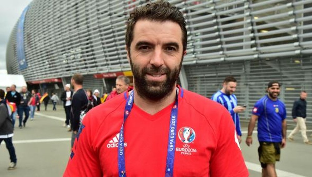 José Saez, ex compañero de Kanté y actual voluntario en la Eurocopa. LaVoixDuNord