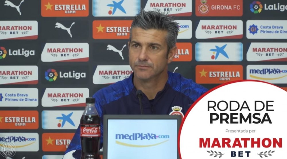 Martí espera dar la sorpresa, pero quiere centrarse en la Liga. Twitter/GironaFC