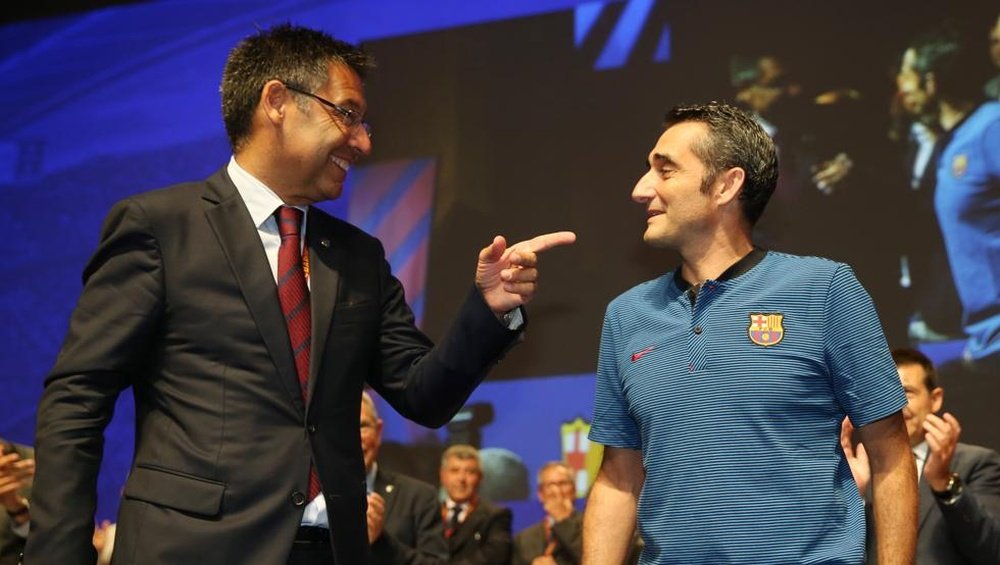 The Barca President believes that Valverde is the ideal coach. EFE