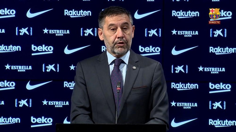 Bartomeu habló del 'caso Messi'. Captura/BarçaTV