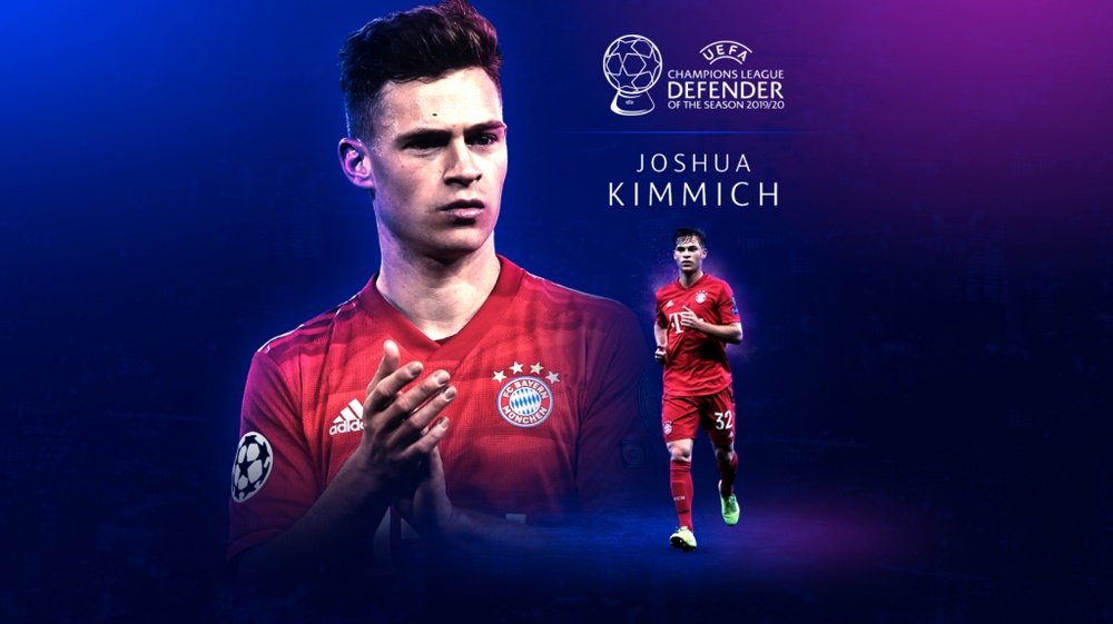 Kimmich, el mejor defensa de la temporada. Captura/UEFA
