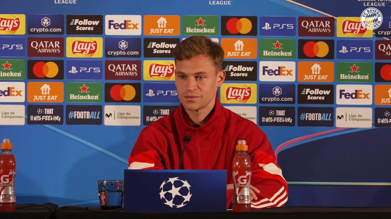 Kimmich compareció en rueda de prensa. Captura/FCBayern