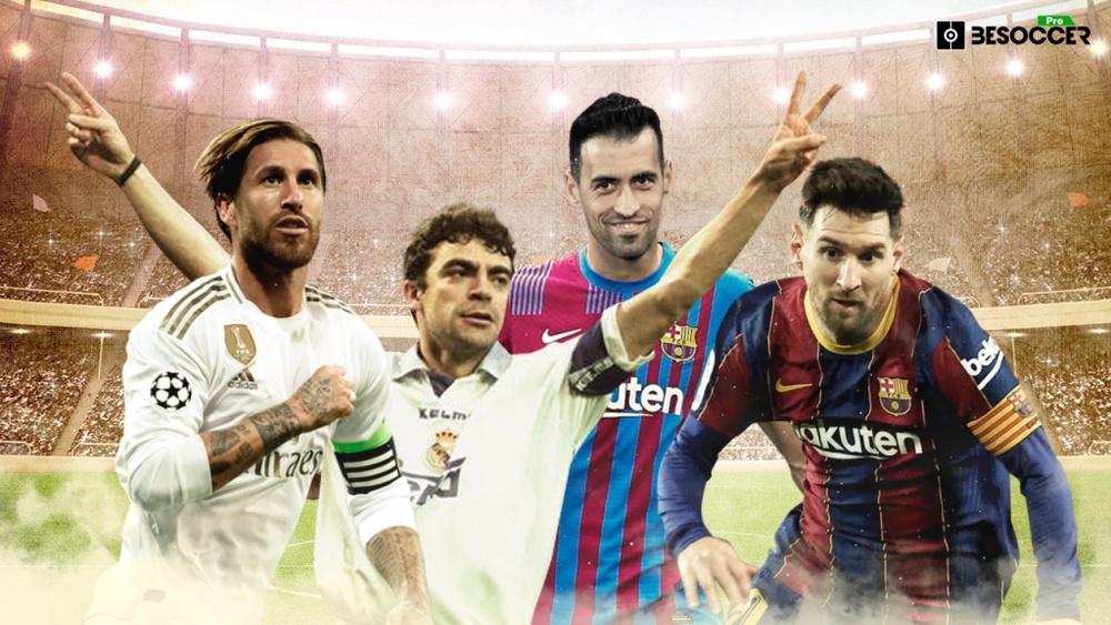 Joueurs ayant joué le plus de Clasico. BeSoccer Pro
