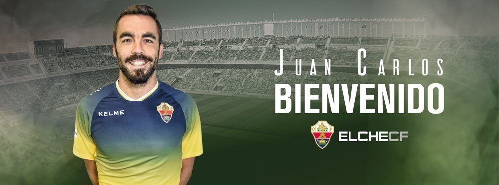 Juan Carlos, nuevo jugador del Elche. ElcheCF