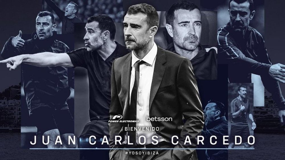 Juan Carlos Carcedo, nuevo técnico de la UD Ibiza. Twitter/ibizaud