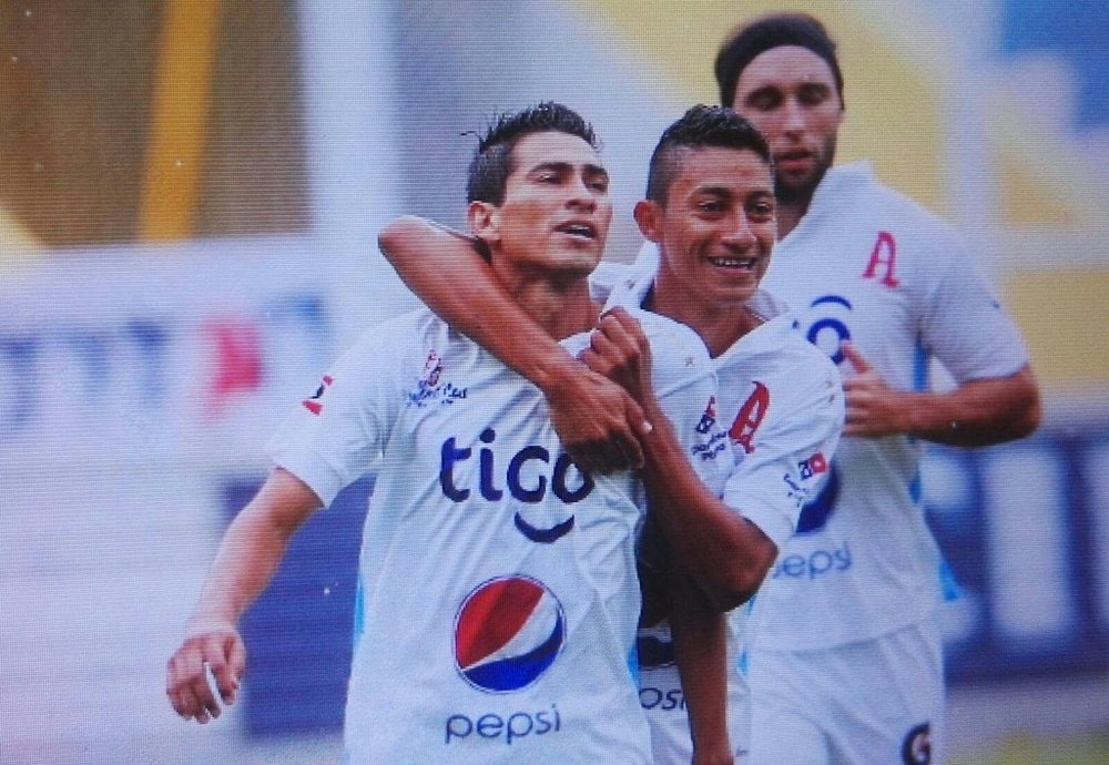 Juan Carlos Portillo, celebrando un gol con el Alianza. Twitter
