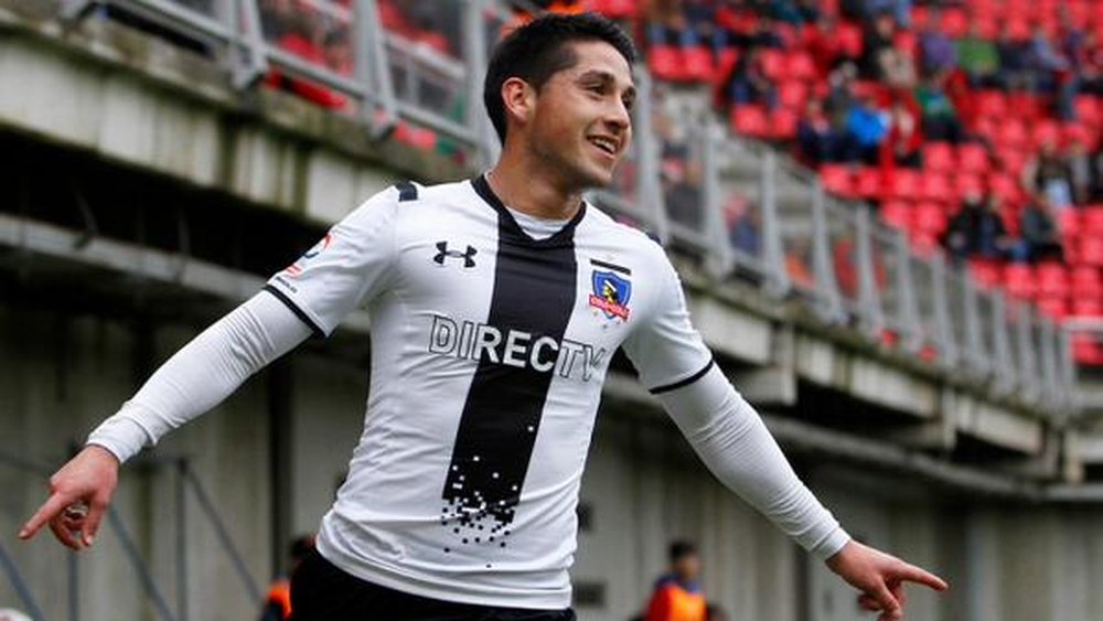 Juan Delgado, protagonista del Colo Colo-Ñublense. Twitter