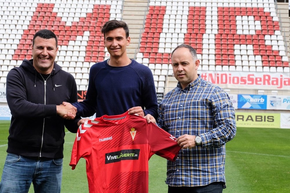 Nuevo contrato para Juanma en el Real Murcia. RealMurciaCFSAD