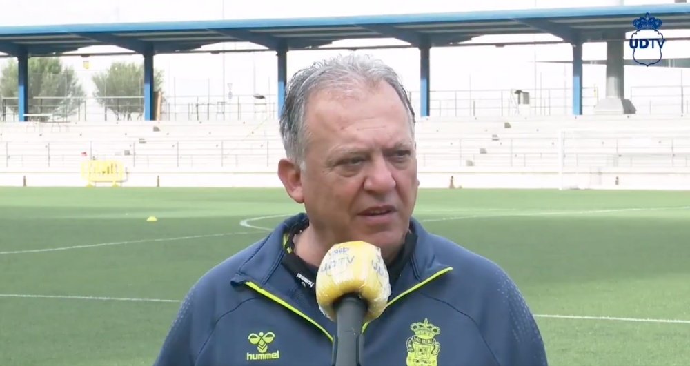 El técnico habló en rueda de prensa. Captura/UDLasPalmas