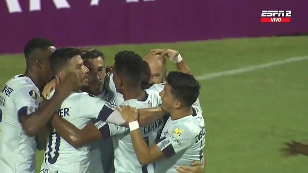 El otro Tévez firmó el primer gol de la Copa Libertadores 2021. Captura/ESPN