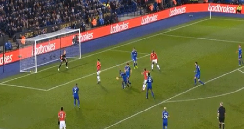 Mata squeezed the ball through a crowd to level. Twitter