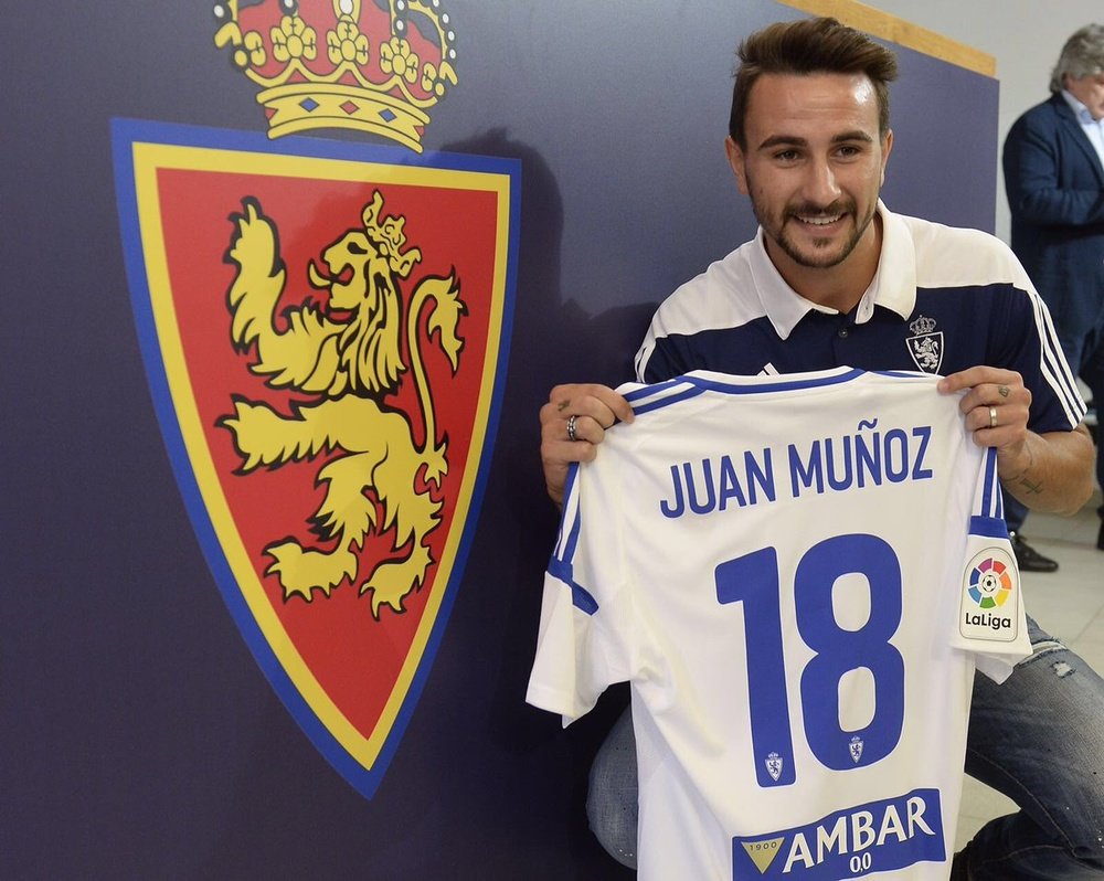 Juan Muñoz hizo el tanto del Zaragoza, pero no fue suficiente. RealZaragoza