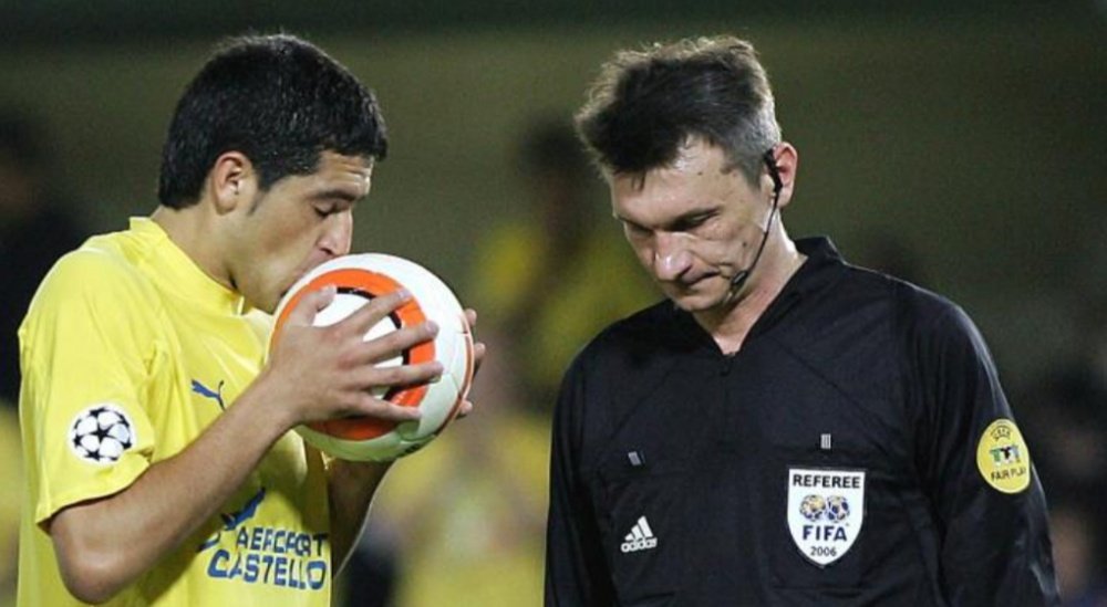 Riquelme, el gran aliciente del partido de leyendas del Villarreal. EFE