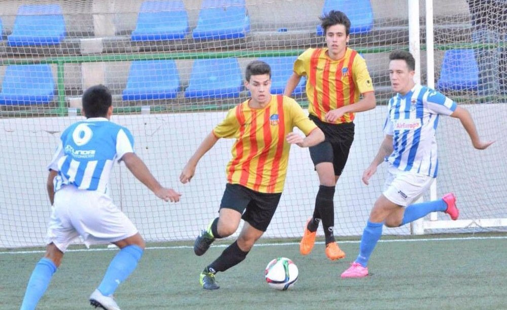 Juanan Gallego, jugador del Sant Andreu. UESantAndreu