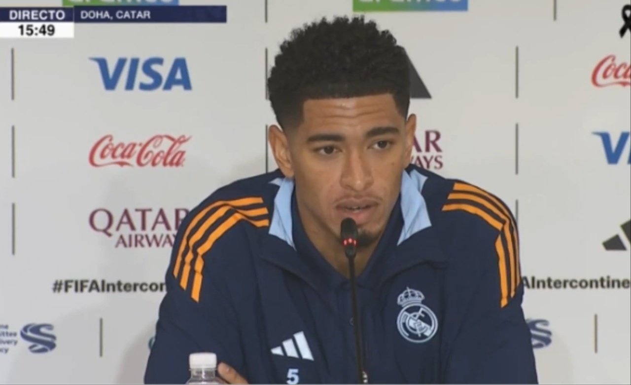 Bellingham habló en rueda de prensa. Captura/RealMadridTV