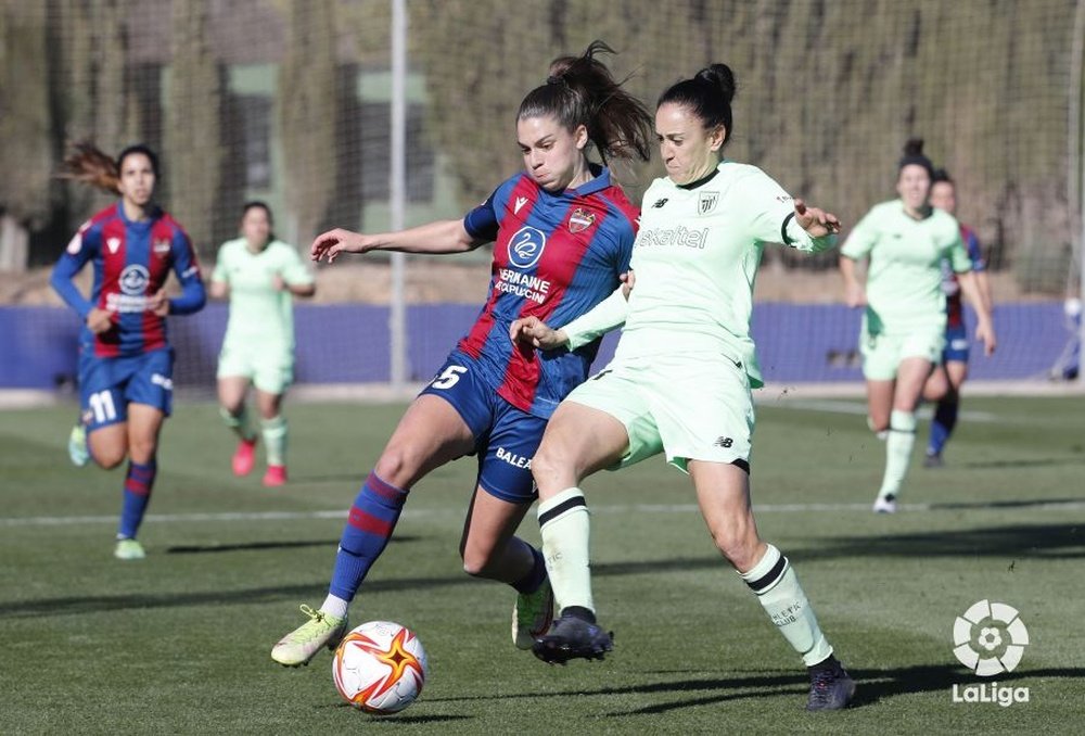 El Athletic Club Femenino ganó 2-3 al Levante Femenino. LaLiga