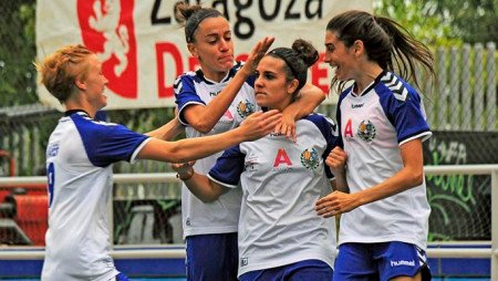 Jugadoras del Zaragoza Club de Fútbol Femenino. ConectaZaragoza