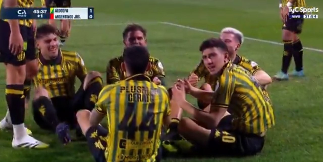 Hasta en Aldosivi se acuerdan de Diogo Jota. Captura/TyCSports