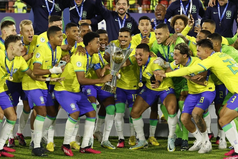 Brasil se consagró en el Sudamericano Sub 20. EFE