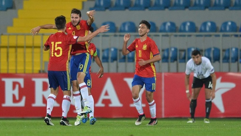 España cayó ante Grecia y se complica estar en el Europeo Sub 17. UEFA/Archivo