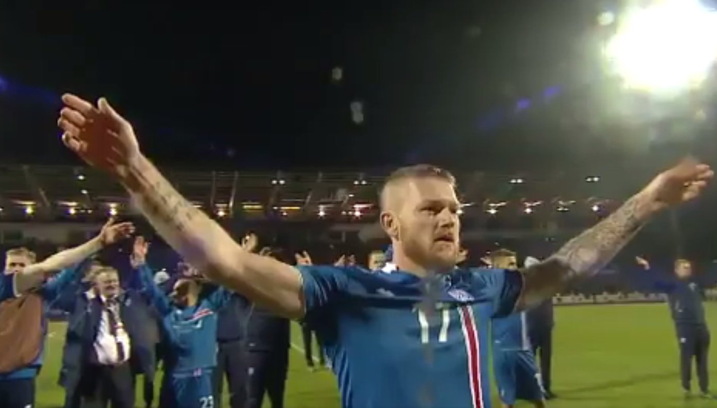 The 'Viking clap' is back: Iceland's fantastic celebration upon making it to the World Cup