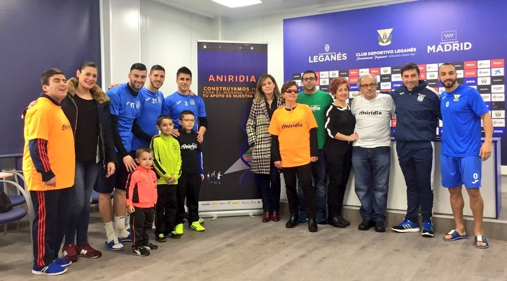 El Leganés ha demostrado una vez más su compromiso social. Twitter/CDLeganes