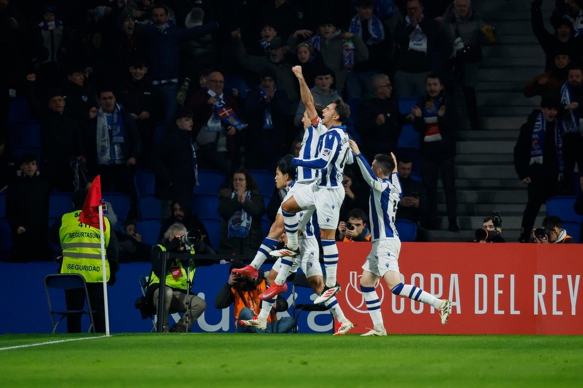 La Real Sociedad, a los cuartos de final de la Copa del Rey. EFE