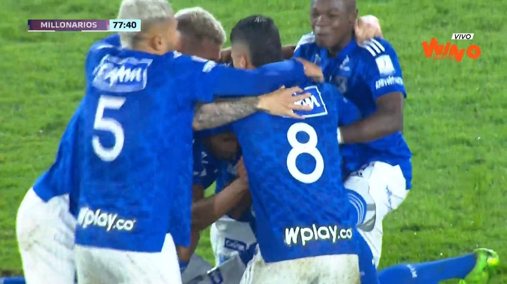 Millonarios venció a Junior y se proclamó campeón de la Copa Colombia. Captura/WinSports