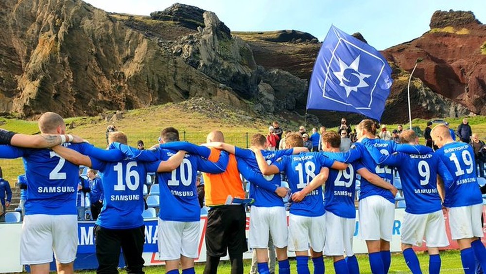 El técnico del Stjarnan, satisfecho pese a la goleada. Twitter/FCStjarnan