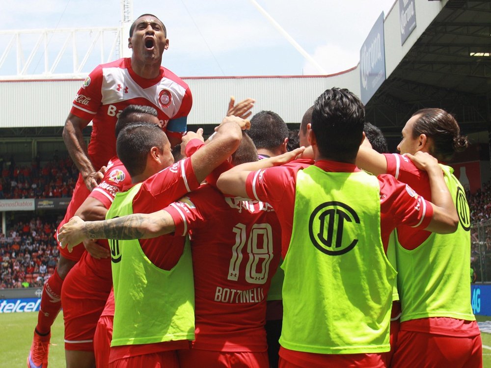 Toluca iba por debajo a sólo 7 minutos del final. AFP