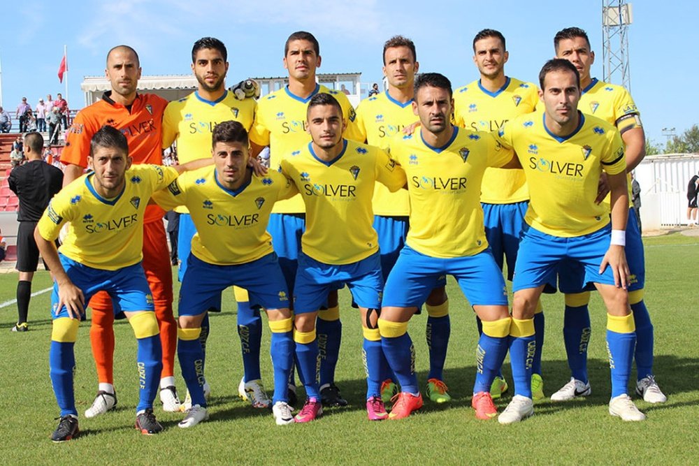 Jugadores del Cádiz CF, líder la temporada pasada de este grupo.