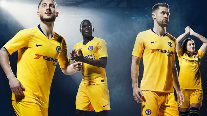 Hazard leads Chelsea away kit launch despite uncertainty over future