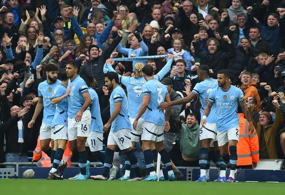 El City igualó 2-2 con el Arsenal en el Etihad Stadium. EFE