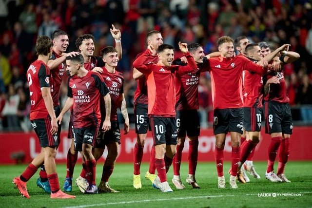 El Mirandés suma 18 puntos de 30 posibles. LaLiga