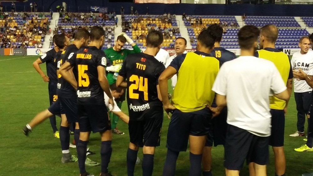 El técnico del UCAM cree que el Valladolid es candidatos para el ascenso. UCAM