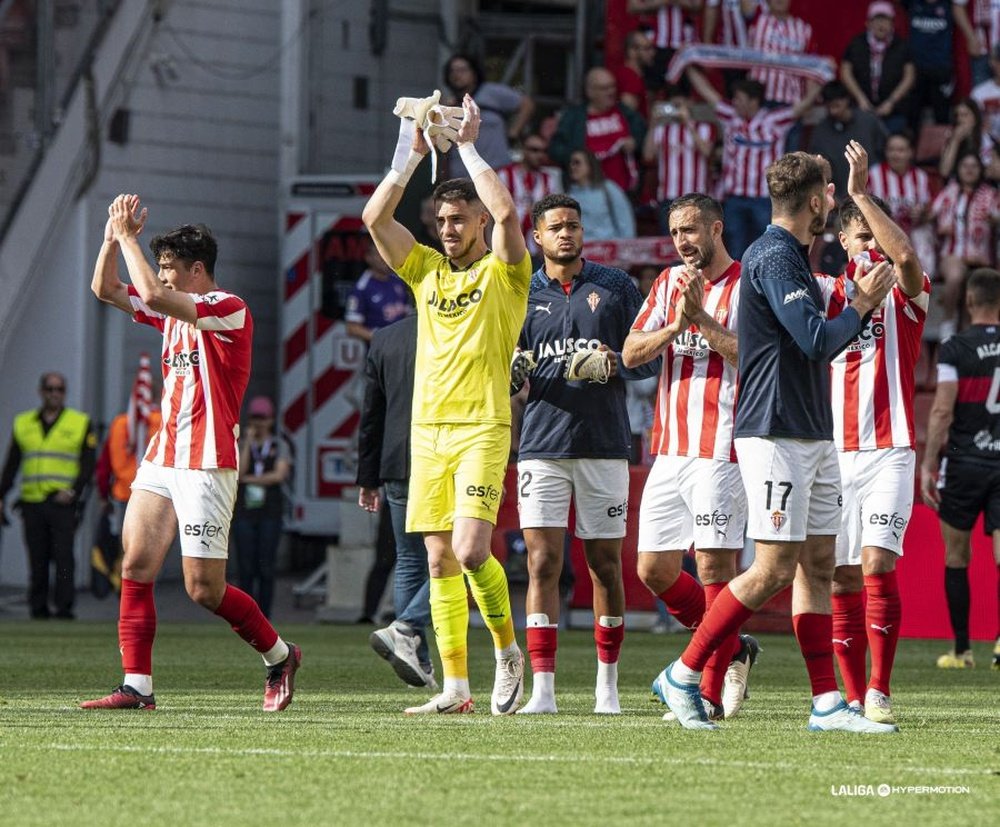 El Sporting de Gijón ganó por la mínima al Cartagena. LaLiga