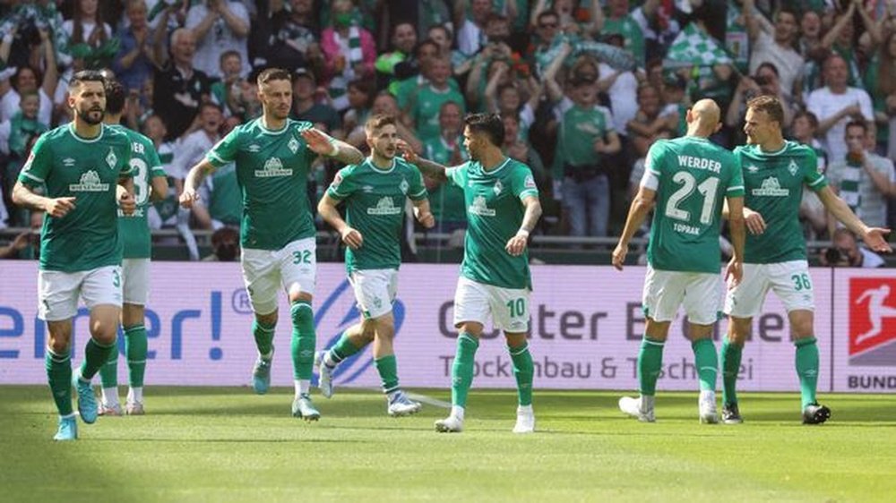 Werder Bremen sit 7th in the Bundesliga after beating Hertha. EFE