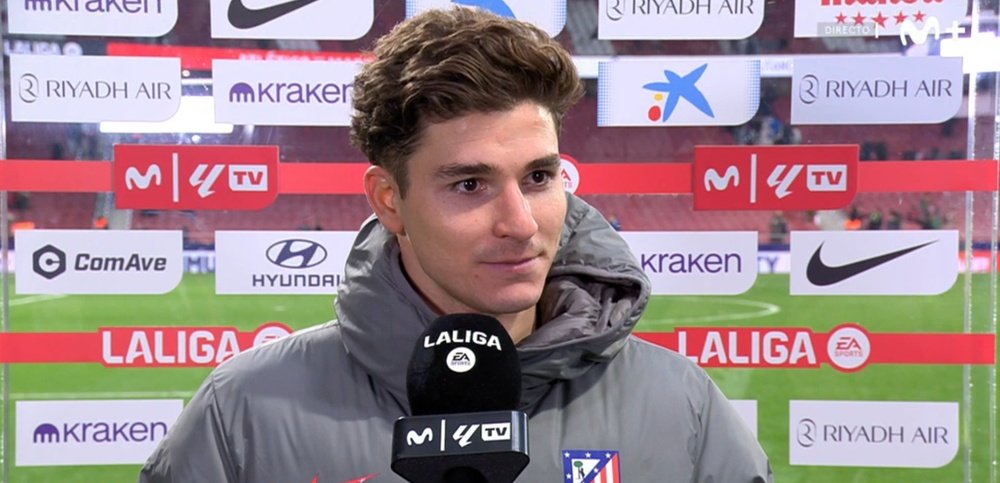 Julián Álvarez, tras la victoria ante Osasuna. Captura/MovistarLaLiga
