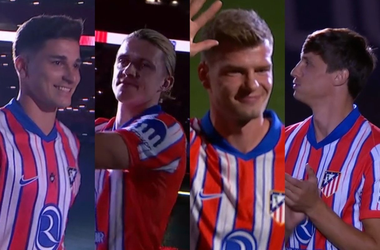 Présentation des 4 nouvelles stars de l'Atlético de Madrid. Capture/Atlético de Madrid