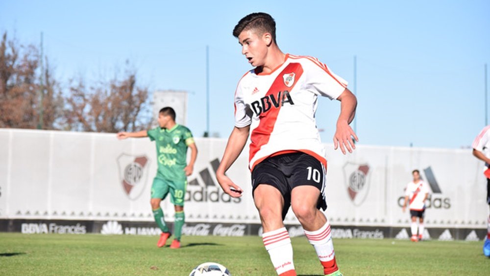 Álvarez ya marcó un gol en pretemporada. RiverPlate