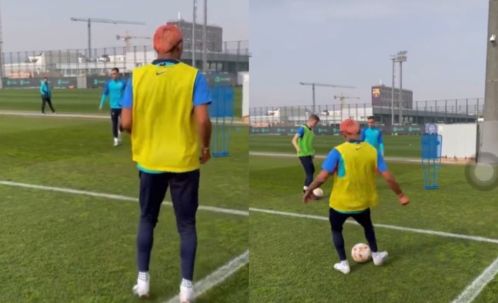 Araujo played 40 competitive matches for LA Galaxy. Screenshot/FCBarcelonaB