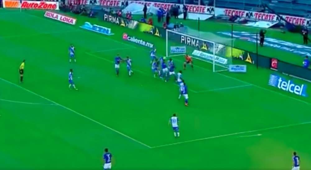 El 'Cata' Domínguez marcó el primer gol del choque. Captura/LigaBancomerMX