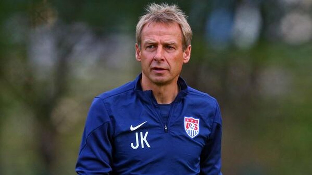 Jurgen Klinsmann, seleccionador de Estados Unidos, en un entrenamiento. Twitter