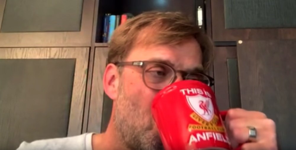 Klopp was interviewed by Liverpool from his home. LiverpoolFC