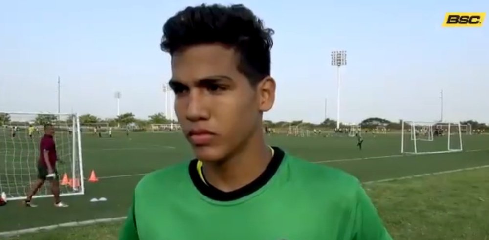 Barcelona SC's Justin Cornejo passed away at the age of 20. Screenshot/BSCEutimios