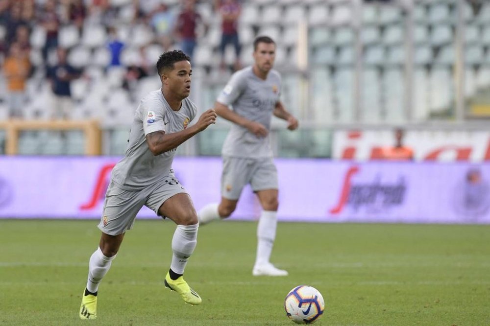 Kluivert made his Roma debut last weekend. Twitter/OfficialASRoma
