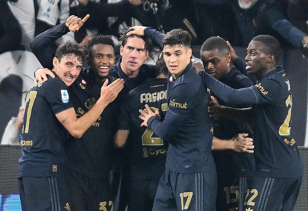 Mario Gila gave Juventus a win against Lazio with his own goal. EFE