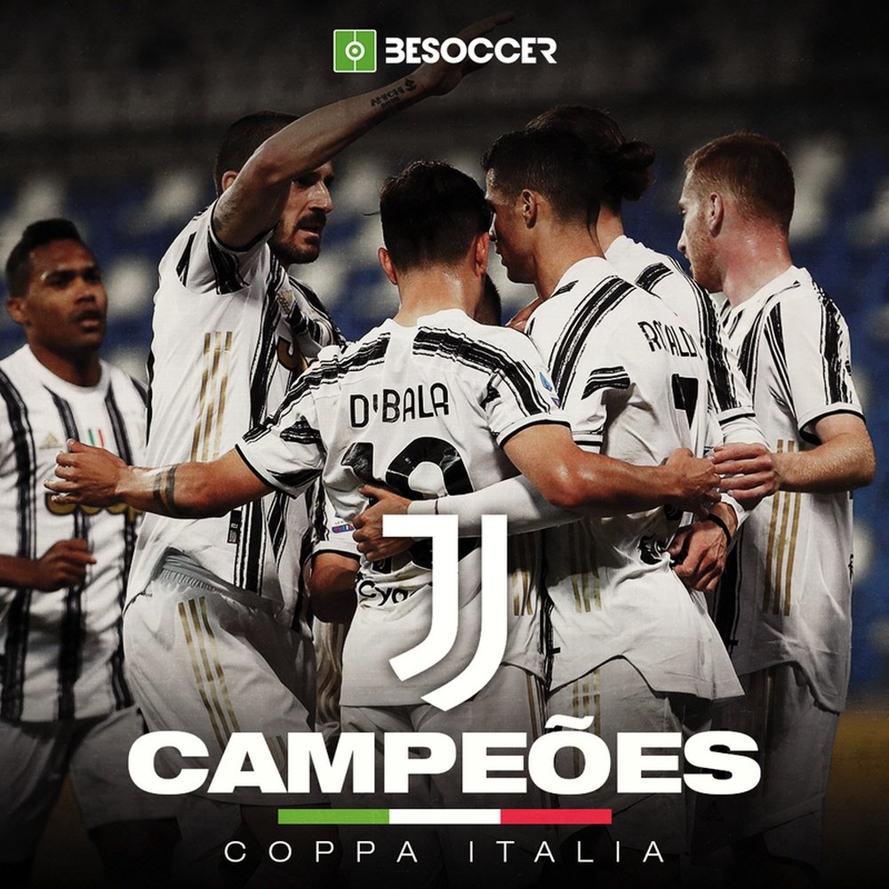Juventus é campeã da Copa da Itália 2020-21. BeSoccer